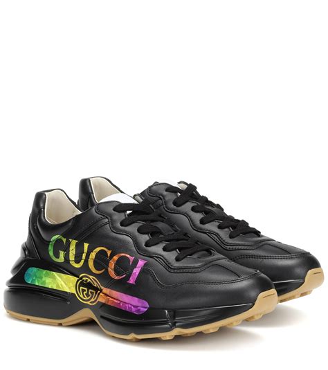 gucci sneaker think orange|men's black gucci sneakers.